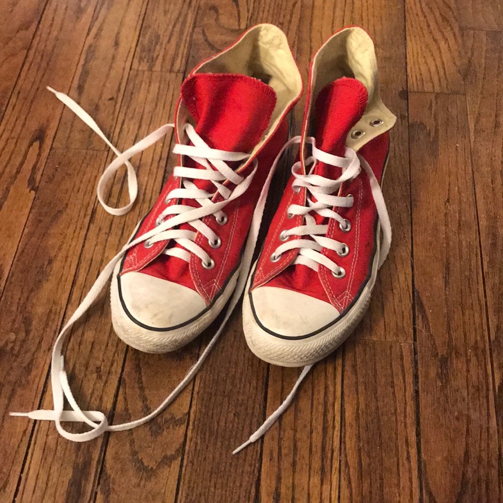 Red Converse High Tops